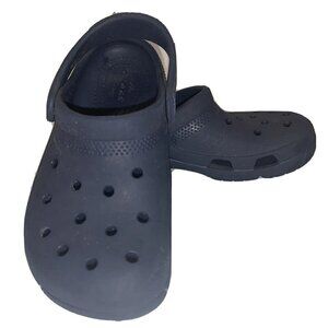 Crocs Crocband Kids Navy Blue Rubber Top Comfort Water Shoes Size C12